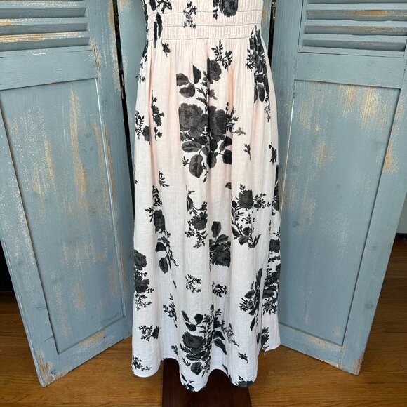 Free People Cream and Black Floral Midi Dress - Picture 5 of 16